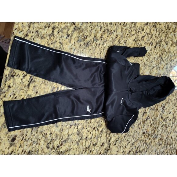 Puma 24 MOS Boy Toddler Black Track Suit - Picture 1 of 2